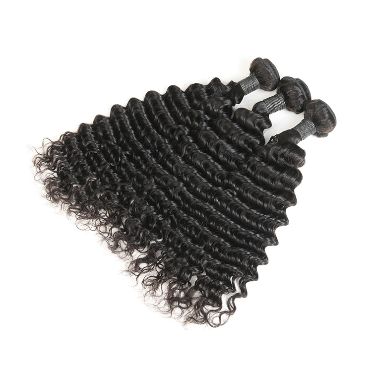 black deep wave human hair bundles 1