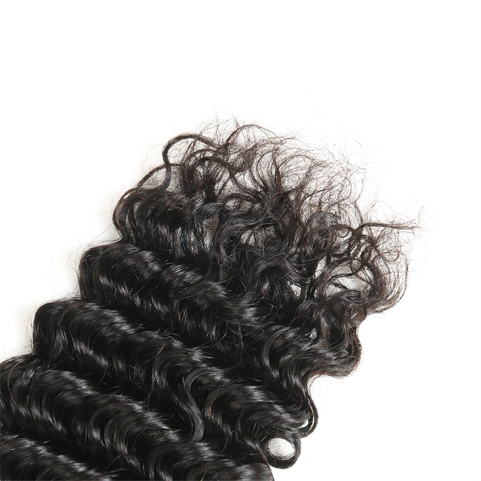 black deep wave human hair 1 bundles 6