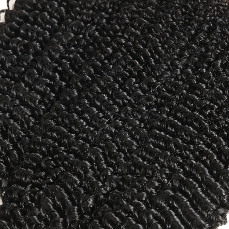 black kinky curly human hair bundles 4