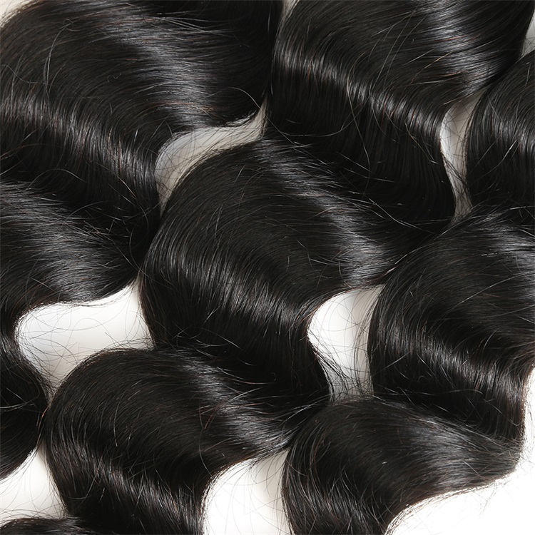 black loose wave human hair bundles 5