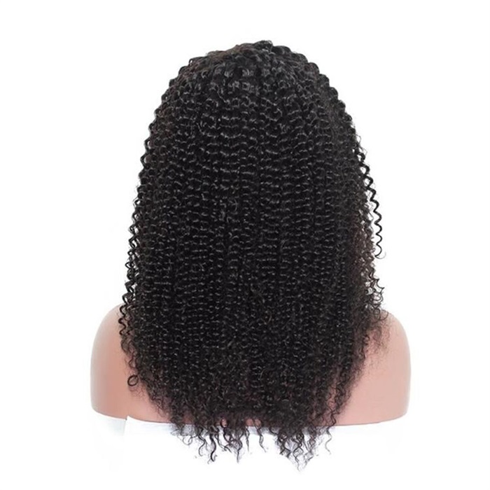 4x4 kinky curly lace closure human hair wigs pre plucked with baby hair 3
