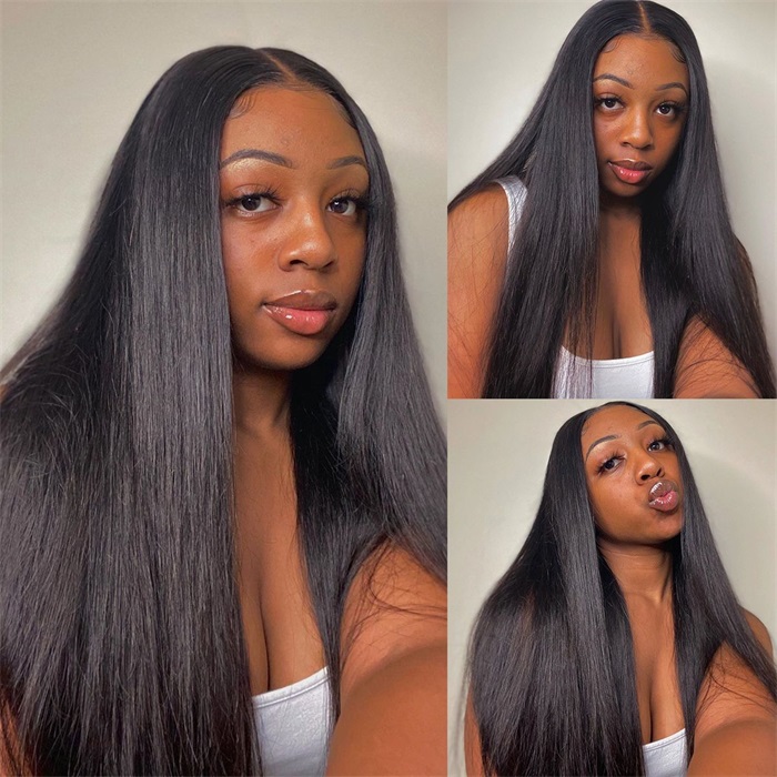 all lace around pre-plucked 360 lace frontal wig virgin hair 1