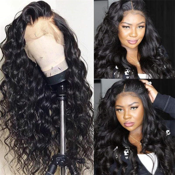 body wave lace front wigs loose wavy closure wigs wholesale 3