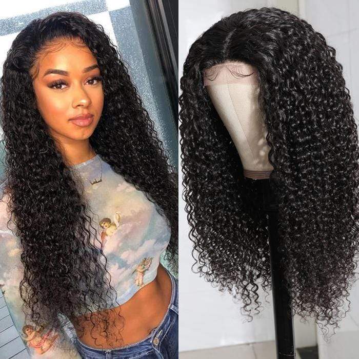 curly hair wig 4x4 closure wig curly human hair lace closure wigs 5