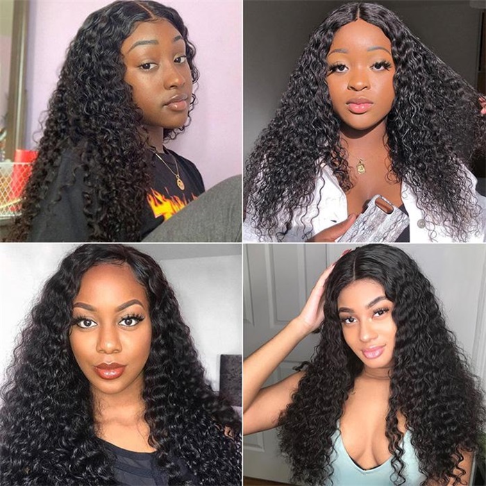 Perruques Cheveux Humains Full Lace Deep Wave