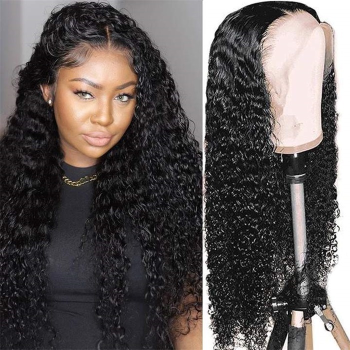 jerry curly hair 13x4 hd lace wigs pre-plucked nature hairline with baby hair 2