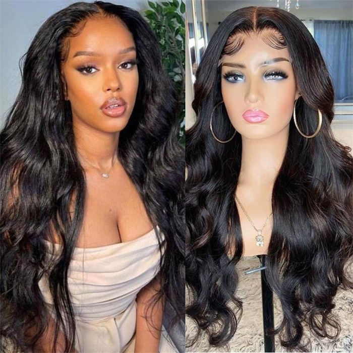 Skin Melt HD Lace Wigs Body Wave 13*4 Lace Front Wigs Real Hair Perruques transparentes