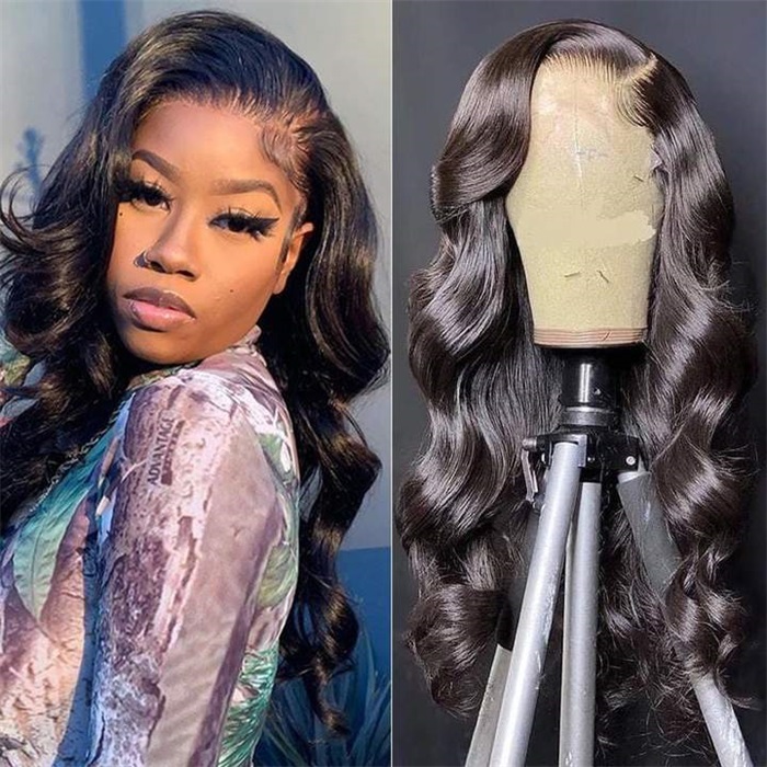 skin melt hd lace wigs body wave 13*4 lace front wigs real hair transparent wigs 3