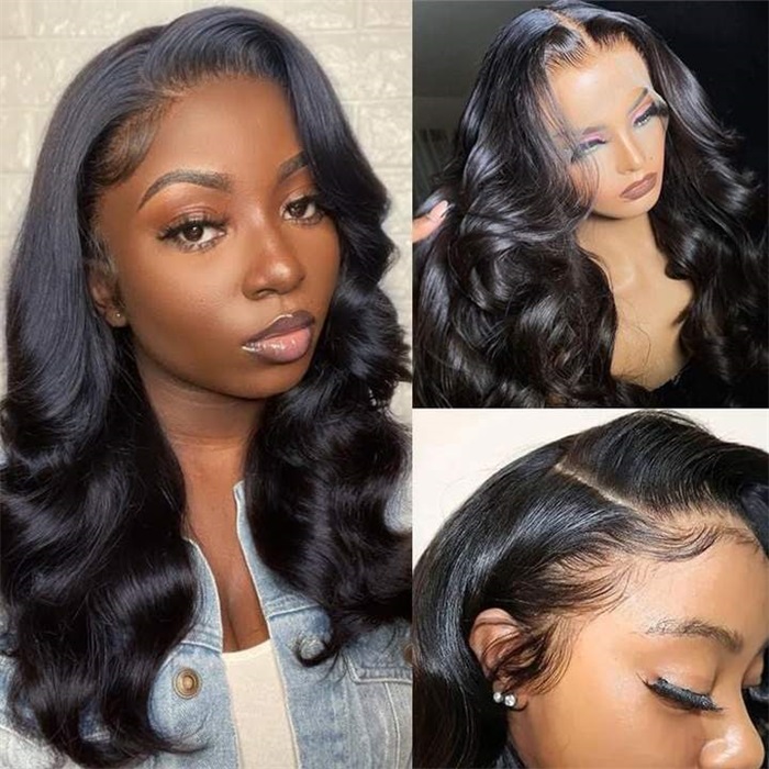 skin melt hd lace wigs body wave 13*4 lace front wigs real hair transparent wigs 5